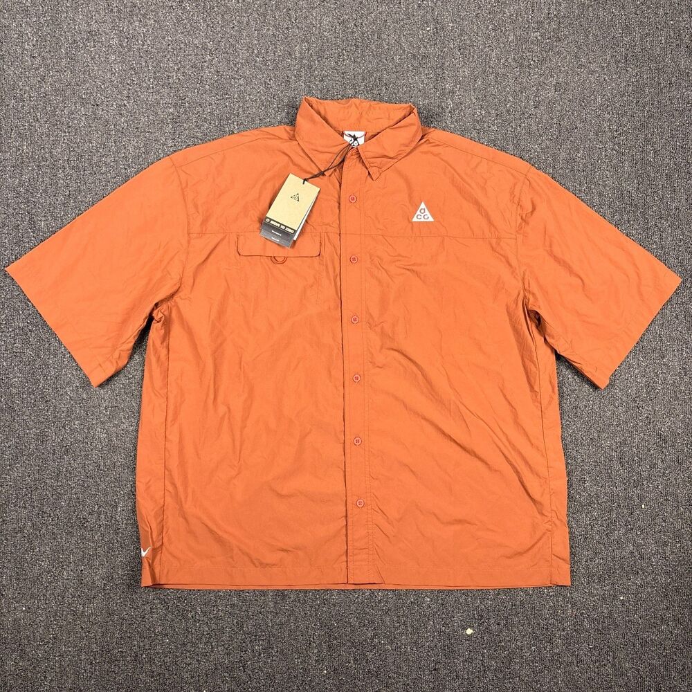 Nike ACG Orb Weaver Shirt UPF UV Repel Short Sleeve Oversized HJ2883 245 Medium